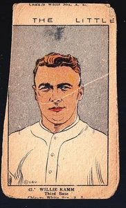 1923 W515-2 W515 Willie KAMM RC, Chicago White Sox True Rookie, Hand-Cut Strip - Bild 1 von 3