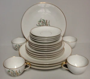 Ceralene Raynaud TREE OF GOLD 20 Piece Set FOUR PLACE SETTINGS More Items Here - Picture 1 of 4