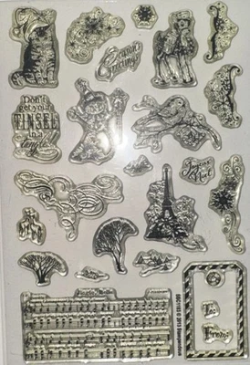 2013 Stampendous 橡胶邮票透明圣诞饰品邮票套装 SSC1183 — 第 1/3 张图片