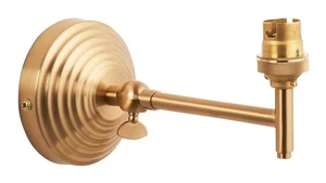 Wall Light Brass Obelisk Fold Brushed Age Plate Fitting Only Endon 115065 - Picture 1 of 3