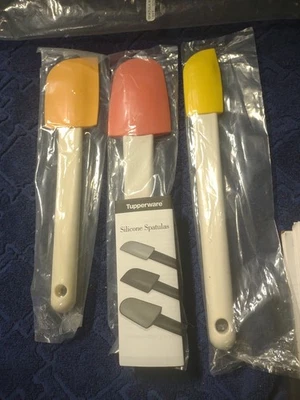 Tupperware Set Of 3 Silicone Spatulas New - Image 1 of 2