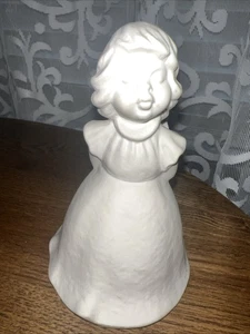 Vintage Goebel W. Germany White Porcelain Angel Bell - Picture 1 of 8