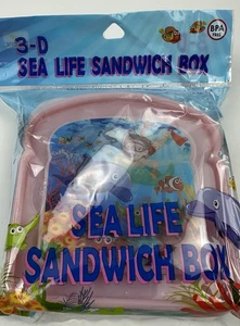 Brite Concepts 3-D Sea Life Sandwichbox (rot) / Brandneu - Bild 1 von 3