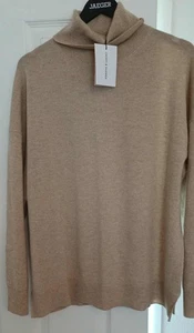Women’s Chinti&Parker Roll Neck Elbow Patch Sweater HAZEL SizeL - Picture 1 of 6