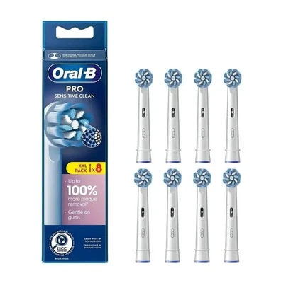 8er Oral-B Pro Sensitive Clean Aufsteckbürsten Ersatzbürsten für Zahnbürste de