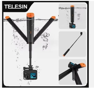 Trípode flotante Telesin palo selfie 61 cm para cámara de acción GoPro DJI Insta360