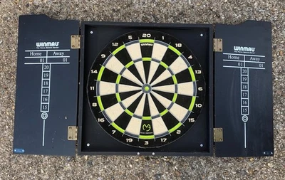Winmau Dartboard set Michael van Gerwen cabinet - Image 1 of 4