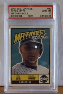 2001 U.D. Vintage #M2 - DEREK JETER - MATINEE IDOLS - PSA 10 Gem Mint - Picture 1 of 1
