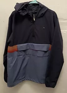 RIP CURL Men's ANTI SERIES ELITE Anorak Shell Jacket - Blue Orange Red - Large L - Picture 1 of 5