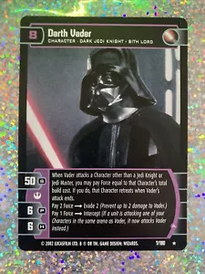 Star Wars TCG Darth Vader (A) 7/180 2002 UNPLAYED MINT - Picture 1 of 4