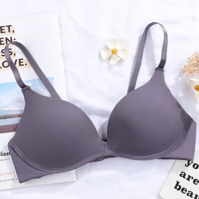 Flat-chested AAA AA ABC Women Bras Sexy Lingerie Thin Padded Wireless Brassiere - Image 1 of 4