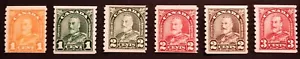 Stamps Canada Mint: #178-183 Geo. V Arch Issue complete set of 6 coils Fine MNH - Picture 1 of 1