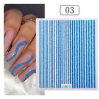 3D Nail Stickers Glitter Colorful Luminous Nail Art Decals Tips DIY Decoration