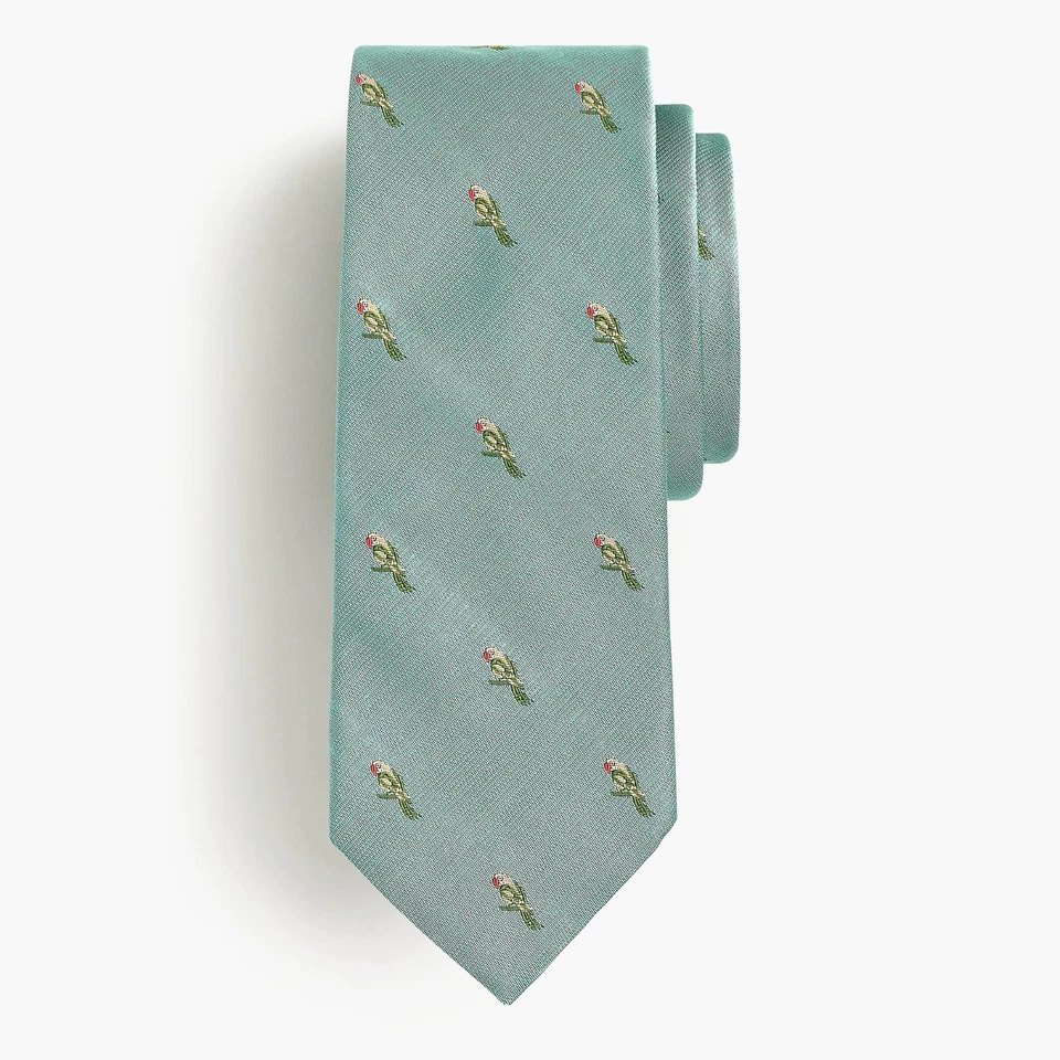 J. Corbata de periquito de seda Stephen Walter 100 % inglesa Crew HECHA EN EE. UU. X MANE $98 NUEVA Foto 1 de 1