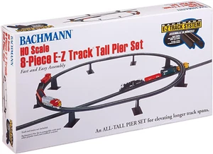 Trains 8 PC. E-Z TRACK TALL PIER SET - HO Scale - Picture 1 of 1