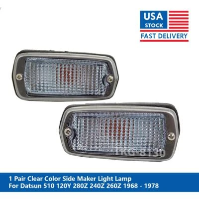 Lámpara de luz lateral color claro para Datsun 510 120Y 280Z 240Z 260Z 1968-1978 Foto 1 de 4