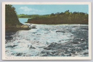 Stromschnellen bei Reversing Falls Saint John New Brunswick Kanada Postkarte - Bild 1 von 2