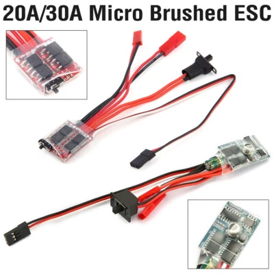20A 30A Brushed ESC 2S 4~8v DIY Mini 1/16 1/18 1/24 RC Auto Boot Tank mit Bremse - Bild 1 von 4