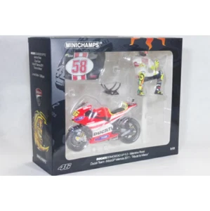 Minichamps 1/12 Ducati GP11.2 Valentino Rossi 2011 Model Bike Collectible - Picture 1 of 11