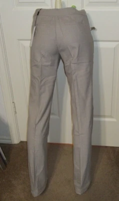 NEW TAHARI sz 8 Hazel flat front Straight leg  Dress Pants slacks light wt beige - Image 1 of 4