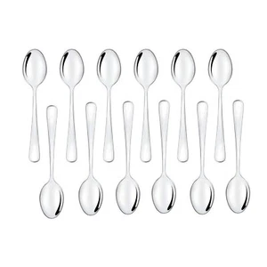 Set Of 12 Tiny Spoons Small Coffee Mini Stainless Steel For Dessert Appetizer - Picture 1 of 5
