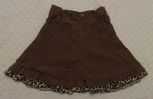 Pampolina 2 years 98 cm 2T Girls Skirt Brown VGUC adjustable waist boutique fall - Picture 1 of 2