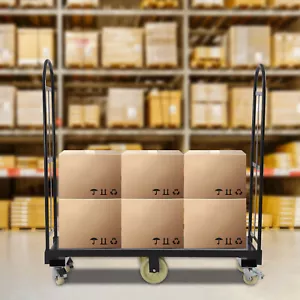 2000LBS Schwerlastwagen Plattformwagen Stahldolly U-Bootswagen Handwagen Trolley - Bild 1 von 11