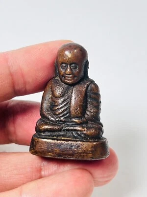 Mini estatua Big Lp Ngern amuleto dinero talismanes de la suerte WAT BANG KLARN RARO Foto 1 de 4