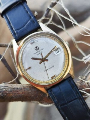 Favre Leuba Geneve Harpoon Automatic 59712 Gold Plated Swiss Vintage Men's Watch - Image 1 of 4
