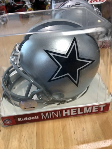 Dallas Cowboys Riddell NFL Mini Football Helmet BRAND NEW Cover