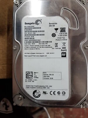 Seagate Barracuda ST250DM000 250GB 7200 6Gbps SATA III CCTV DVR iMAC PC Desktop - Image 1 of 2