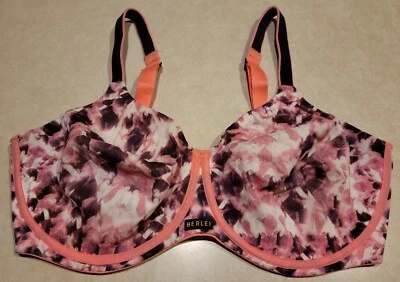 Berlei YYR9 High Performance Smooth Underwire Sports Bra UK 38F US 38G Pink - Image 1 of 4