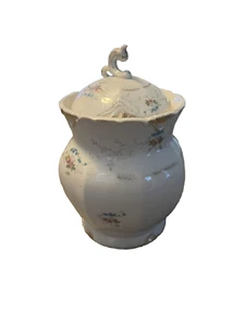 Porcelain Biscuit Barrel Tea Caddy Cracker Cookie Jar Canister from Austria - Picture 1 of 5