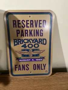 1994 BRICKYARD 400 Plastic Sign 12"x18" RESERVED PARKING FAN ONLY - Inaugural R - Picture 1 of 1