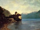 Gustave Courbet Chateau du Chillon  Oil Painting repro