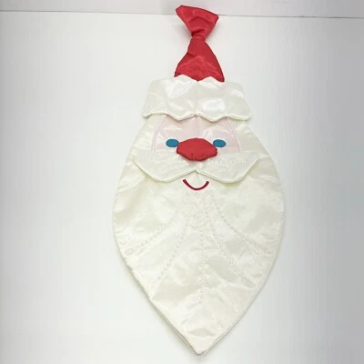 Christmas Tie Hallmark Clip-on  Santa Claus Face Necktie 17.5 inches - Image 1 of 4