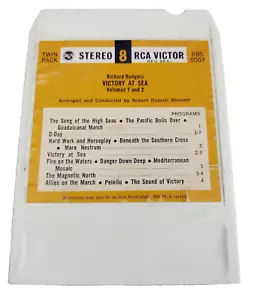 Victory at Sea Richard Rodgers 8 Track Tape Volumes 1 and 2 Bennett RCA Vintage - Picture 1 of 3