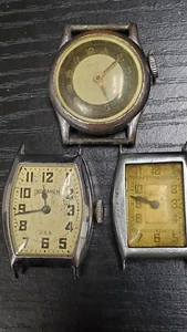 3 VINTAGE Wrist Watches watches Cimier Ingraham Fad NON-WORKING Parts or Repair - Picture 1 of 9
