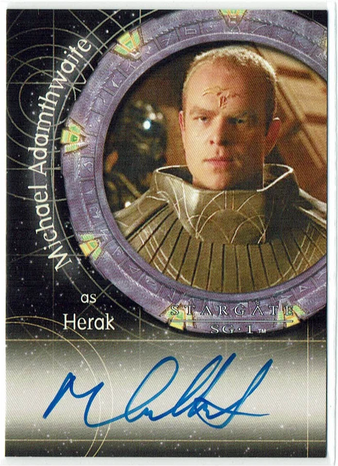 Stargate SG-1 Season 7 Autograph Auto Card A52 Michael Adamthwaite as Herak - Image 1 of 1