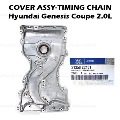 ⭐Genuino⭐ Cubierta de cadena de distribución 213502C101 para Hyundai Genesis Coupe 2,0 L Foto 1 de 3
