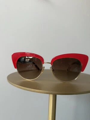 Gafas de sol Dolce & Gabbana DG4277 sicilianas ojo de gato en acetato rojo con estuche Foto 1 de 4