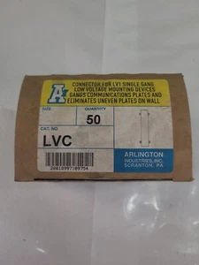 Arlington LVC-CONECTOR-Soporte de montaje en pared de baja tensión de una sola banda-LOTE DE 50 - Imagen 1 de 3