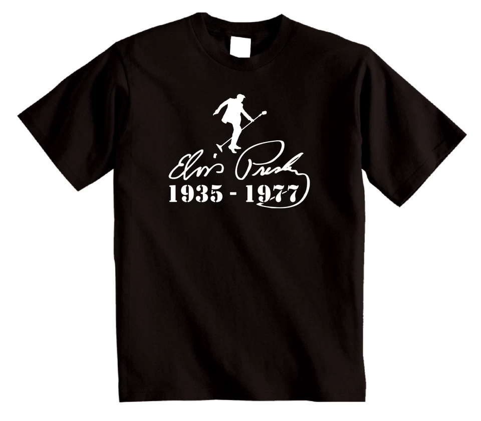 Elvis Presley Memorial t shirt 1935 - 1977 The King Unisex T-Shirt Retro elvis - Image 1 of 1