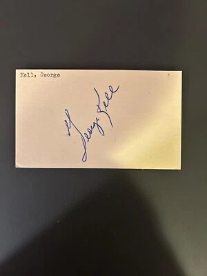 George Kell auto autograph signed index card — 第 1/2 张图片