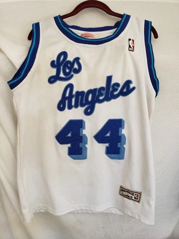 Vintage Los Angeles Lakers Mitchell & Ness Jerry West #44 Stitched Jersey Cover