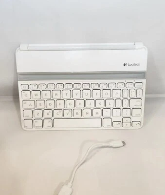 Logitech Ultradelgado Bluetooth Teclado Cubierta para iPad Mini Blanco Foto 1 de 4