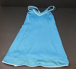 Nuevo K-Swiss Vestido Plisado Azul Blanco Tenis Sujetador Integrado Talla 10 GD26 - Imagen 1 de 12