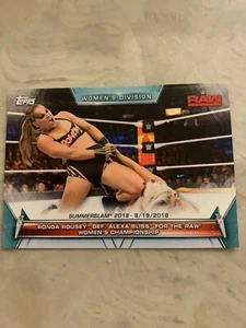 2019 Topps Women's Division #69 Ronda Rousey's Debut Match NM-MT - Picture 1 of 2