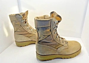 Wellco Military Combat Boots Hot Weather/Desert Tan VIBRAM Soles Mens Size 6R - Picture 1 of 9