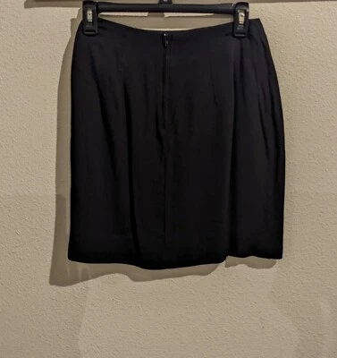 Vintage Hugo Buscati Womens Skirt A Line Size 6 black Made in USA 90's - Image 1 of 4